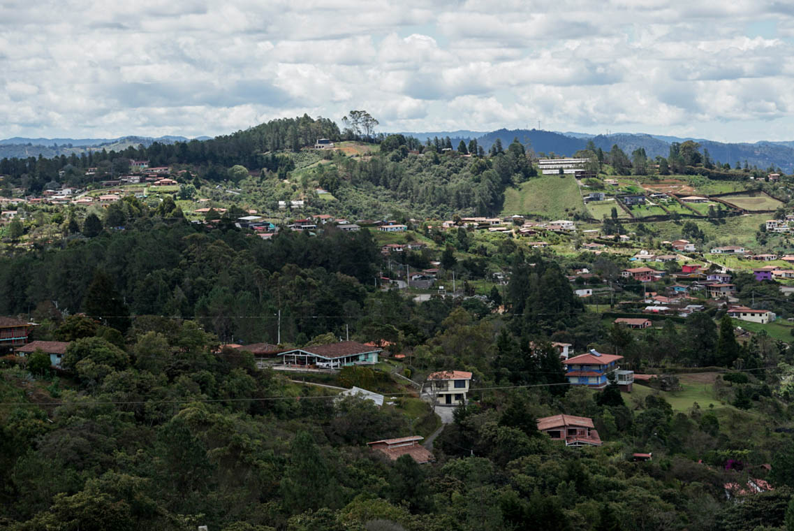 Imagen panorámica de un corregimiento