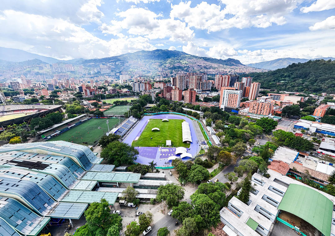 Imagen panorámica del Estadio de Atletismo
