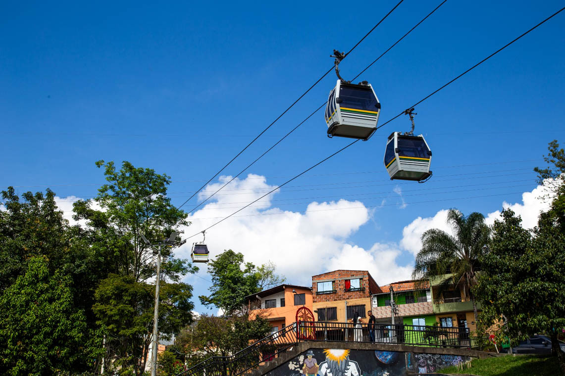 Imagen panorámica del metrocable