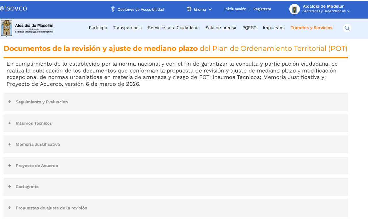 Medellín actualiza los documentos de la revisión del POT Imagen Medellín actualiza los documentos de la revisión del POT (2)
