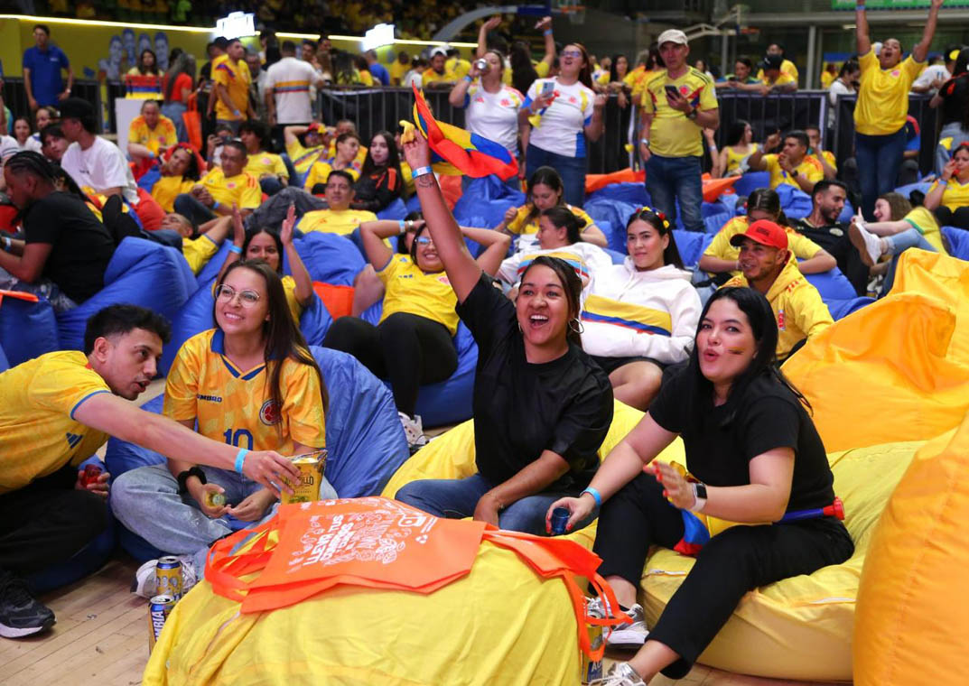 Imagen de fanzone de la selección Colombia 2
