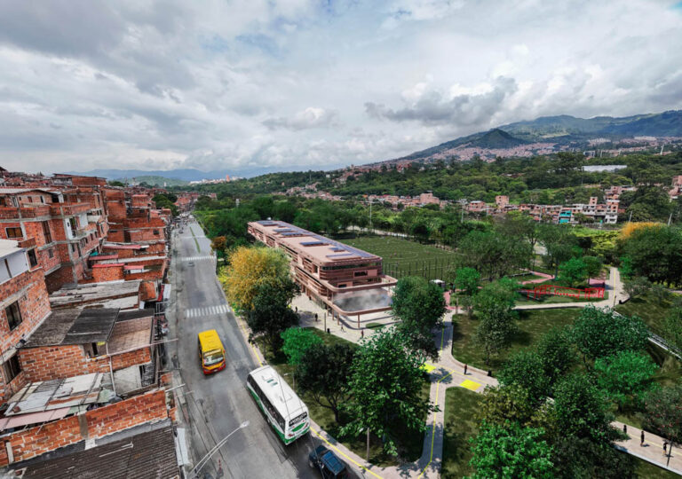 Imagen panorámica de Medellín
