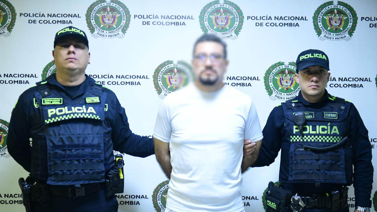 Imagen de mexicano capturado con la policía