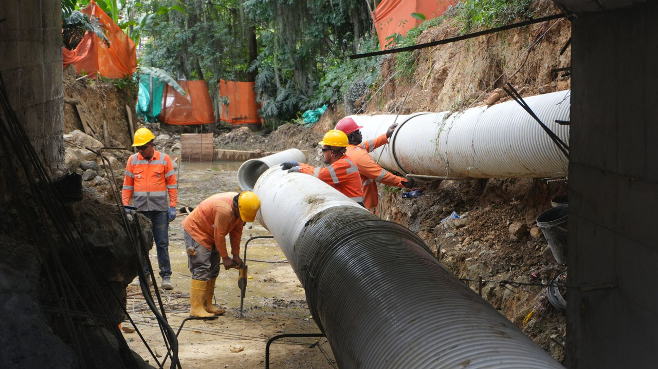 Obras de la quebrada La Sucia Imagen obras de la quebrada La Sucia (4)