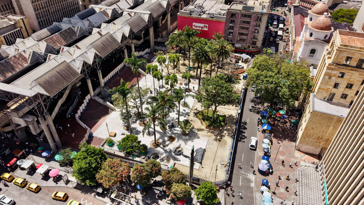 Imagen panorámica adecuaciones del Parque de Berrío