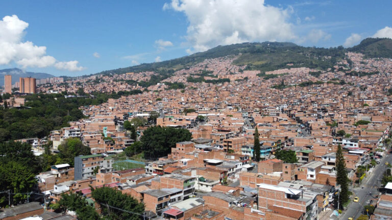 Imagen panorámica de Medellín