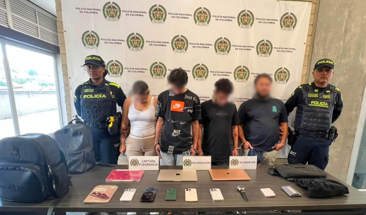 Imagen de personas capturas por la policía