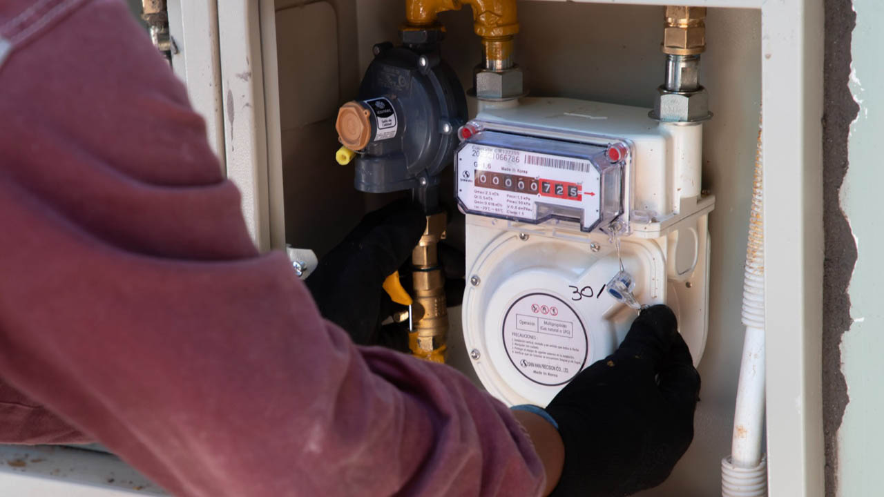 Imagen de un contador de gas