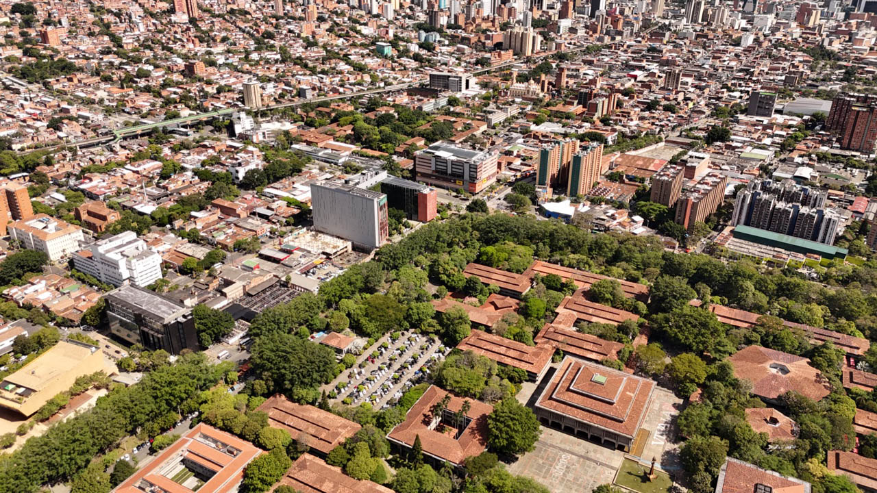 Imagen panorámica de Medellín