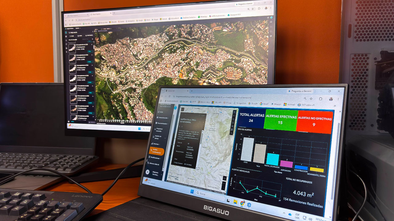 Imagen con imágenes satelitales e inteligencia artificial, la Alcaldía de Medellín identifica cambios en el territorio (4)