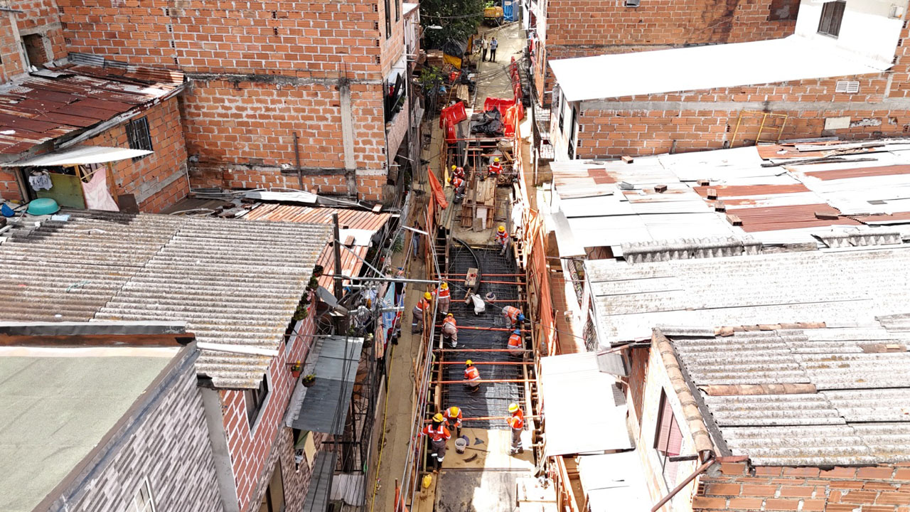 Imagen obras en la quebrada La Mansión (2)