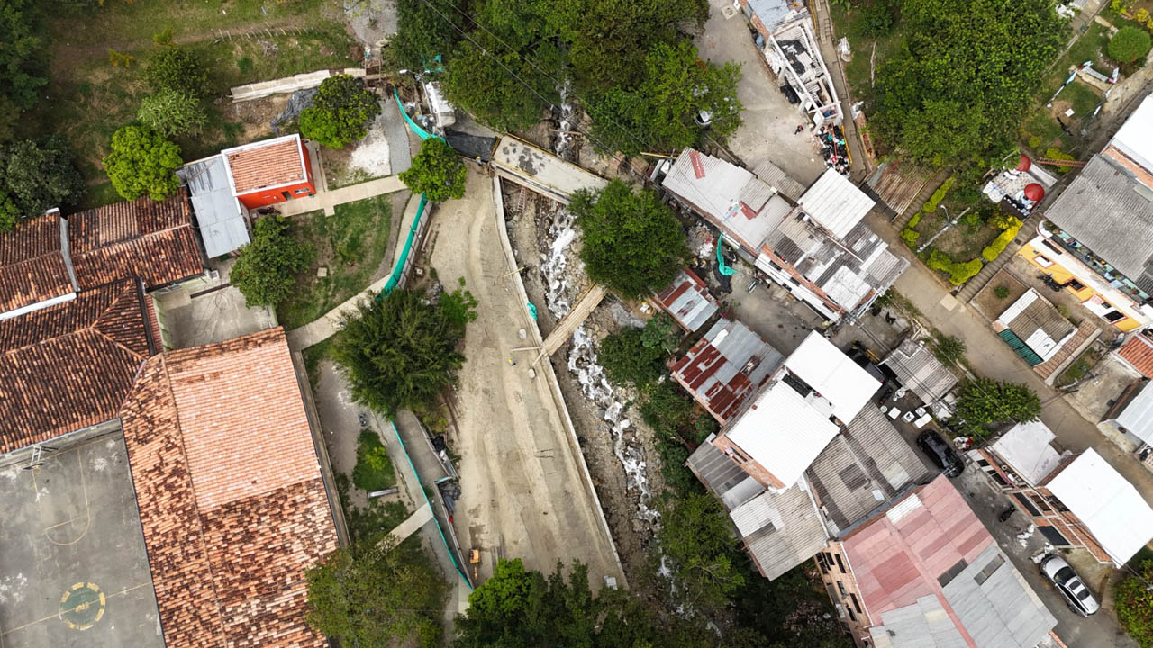 Imagen panorámica de una obra