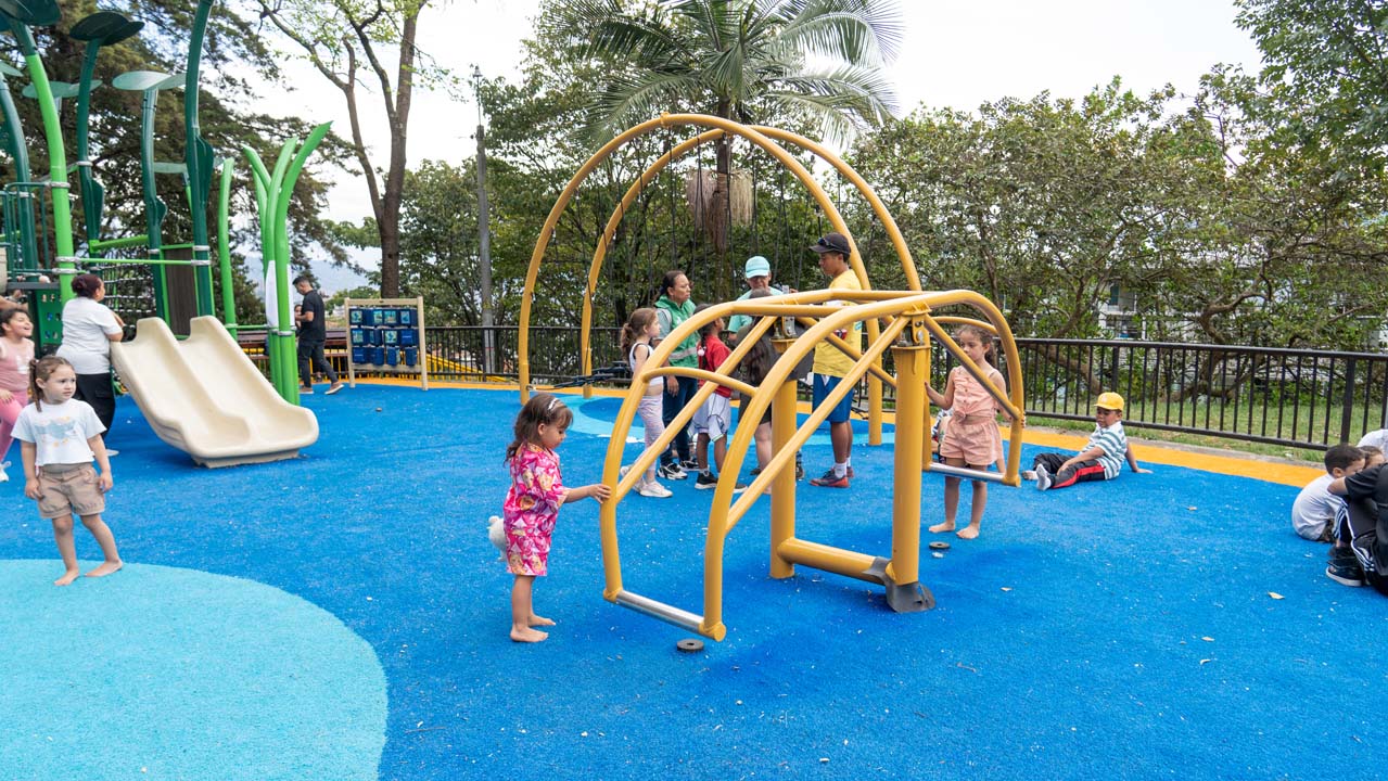Imagen parque de Medellín que volvió a tener vida