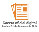 Gaceta Oficial - Hasta diciembre 31 de 2015