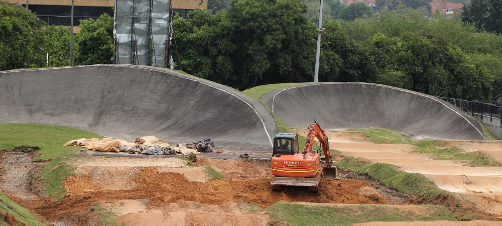 Inician obras en pista de BMX Mariana Pajón que permitirán que más deportistas puedan practicar en ella