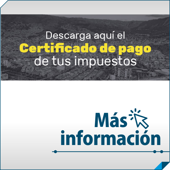 Certificado de pago impuestos