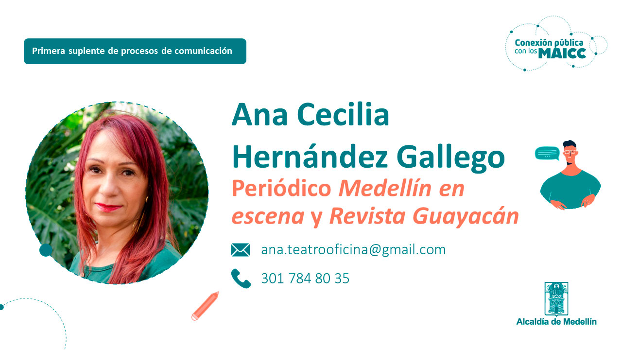 Ana Cecilia Hernández Gallego - Periódico Medellín en Escena y Revista Guayacán