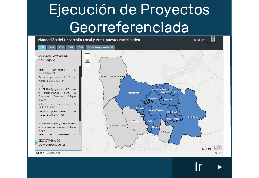 Ejecución de Proyectos Georreferenciada