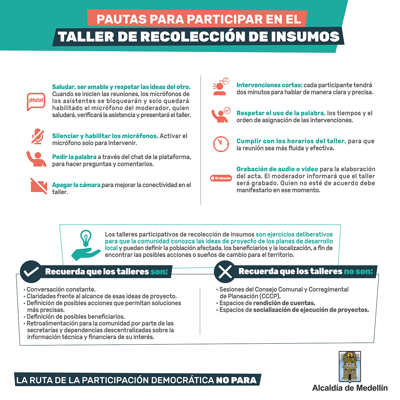 Tallet de recolección de insumos